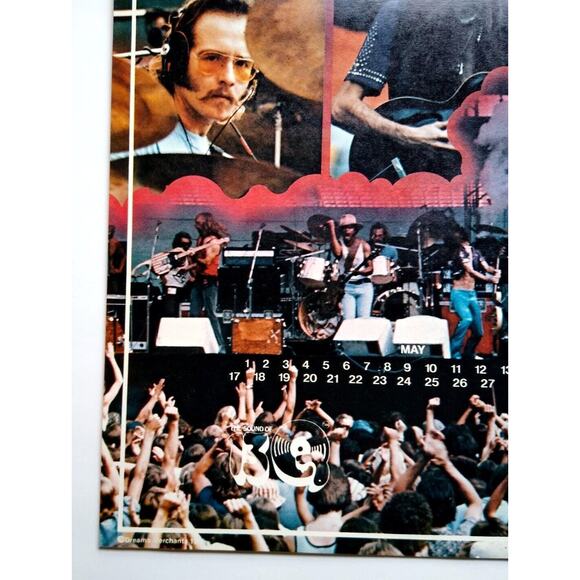 Doobie Brothers Band Wall Poster Original 1975 Classic Rock Music UNUSED 22" NOS - Picture 3 of 4